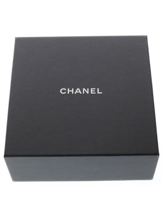 Chanel CC Logo Leather Belt Plated Black Gold main image 6